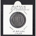 1939 - 0,20 Lek Albania Vittorio Emanuele III Occupazione Italiana Spl